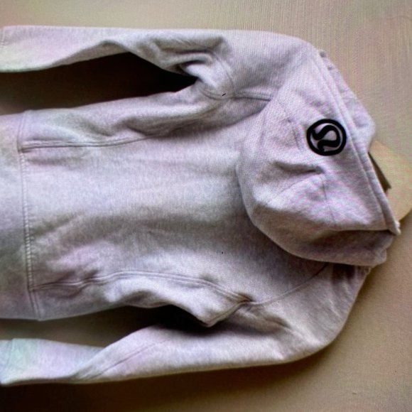 lululemon scuba hoddie light grey sizes 4 - Picture 2 of 4
